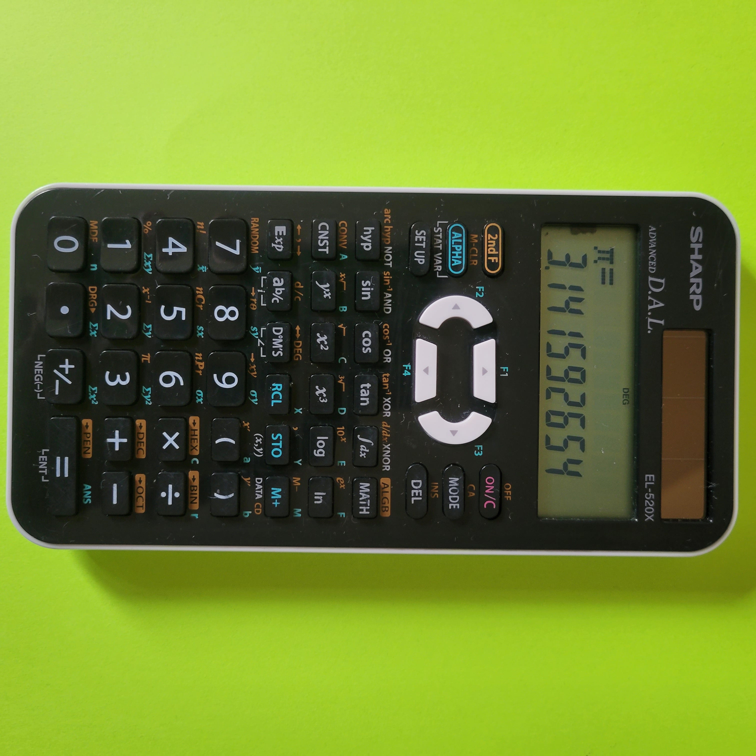 an image of a Sharp EL-520X Scientific/Engineering calculator